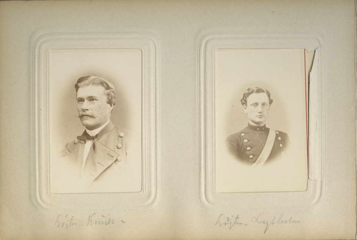 Porträtt av Thomas Fredrik Rudolf Lysholm, underlöjtnant vid Svea artilleriregemente A 1.