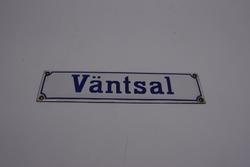 Väntsalsskylt