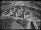 Flygfoto över stadsdel Norrby, Fagersta.