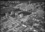 Flygfoto över Skiljebo centrum, stadsdel Skiljebo, Västerås.