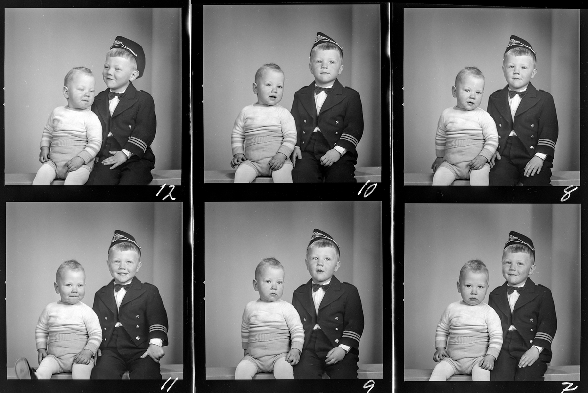 Evald Karlsen, Ålstad gård, Vang, Barnefoto av 2 gutter.