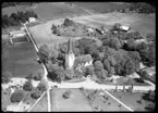 Flygfoto över Irsta kyrka, Västerås