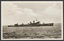 Vykort H.M Jagare Visby