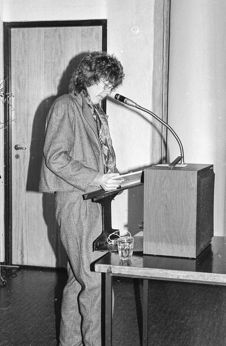 8. mars i Follo, demonstrasjonstog i Ås med bannere og slagord. Møter og taler.
Fotograf: ØB Grønlund