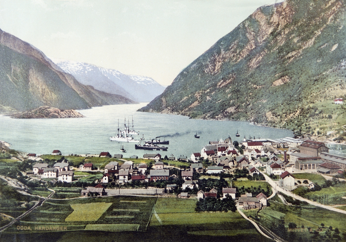 Odda kring 1910.