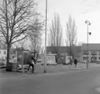 Ett ögonblick från Skänninge 1964. Vy över Stora torget.