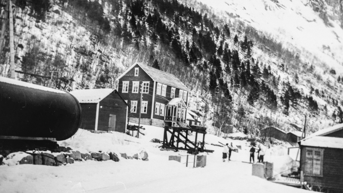 Tysk vaktbu ved Skjeggedal Hotel.