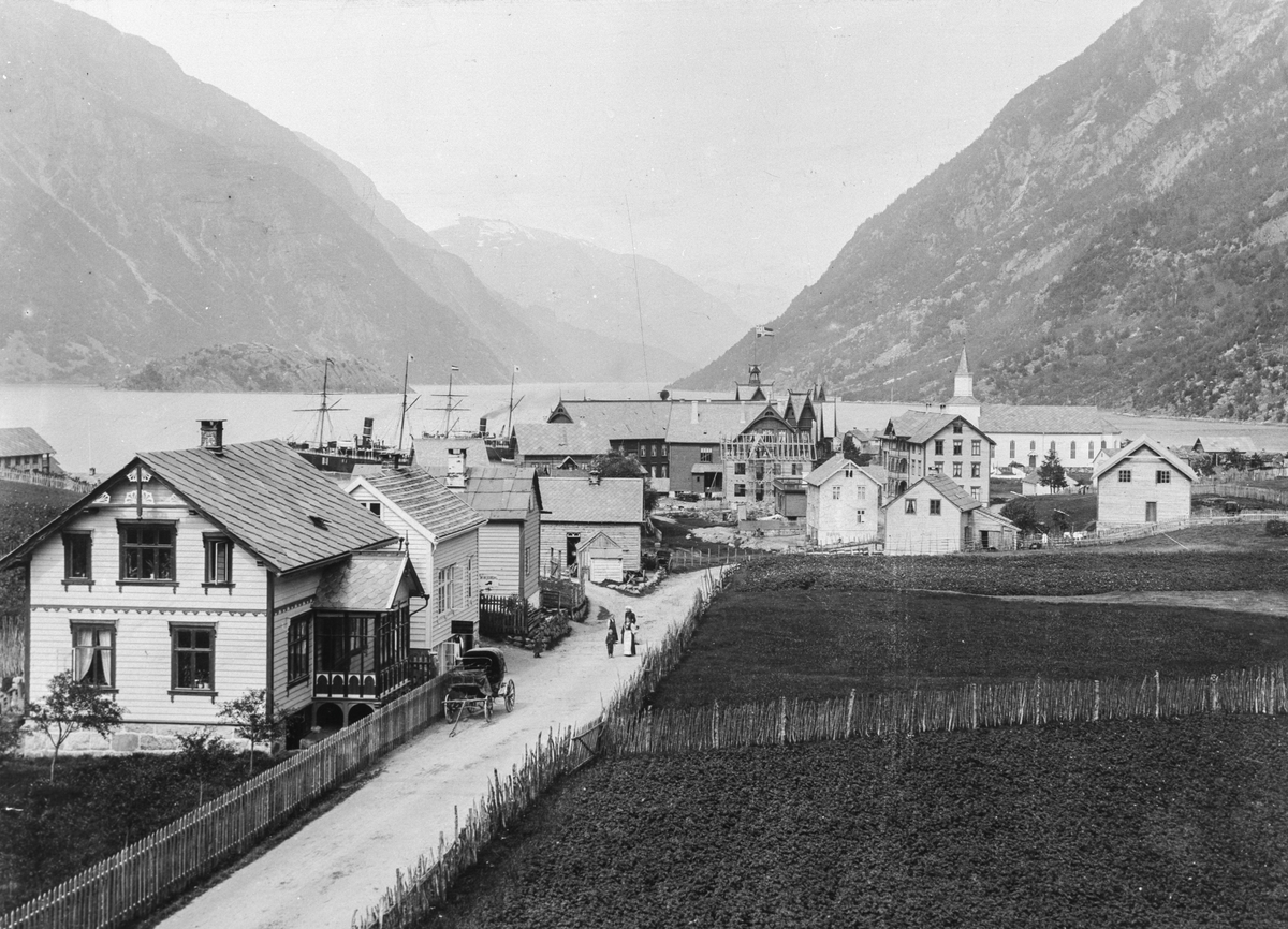 Odda sentrum sist på 1800-talet.