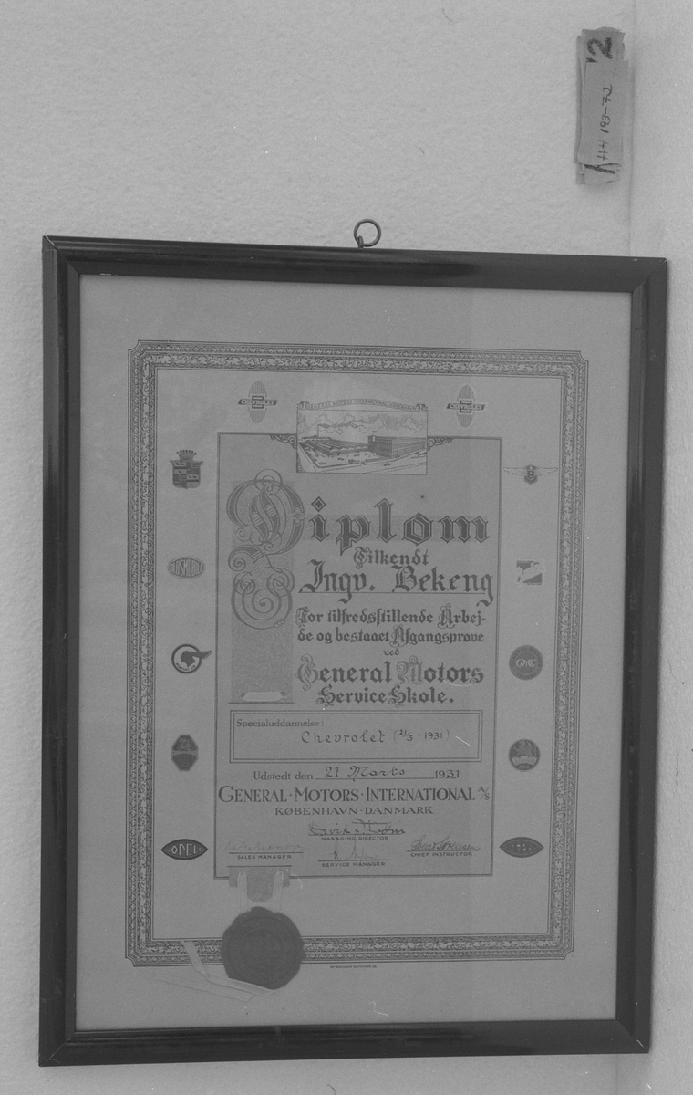 Diplom i ramme