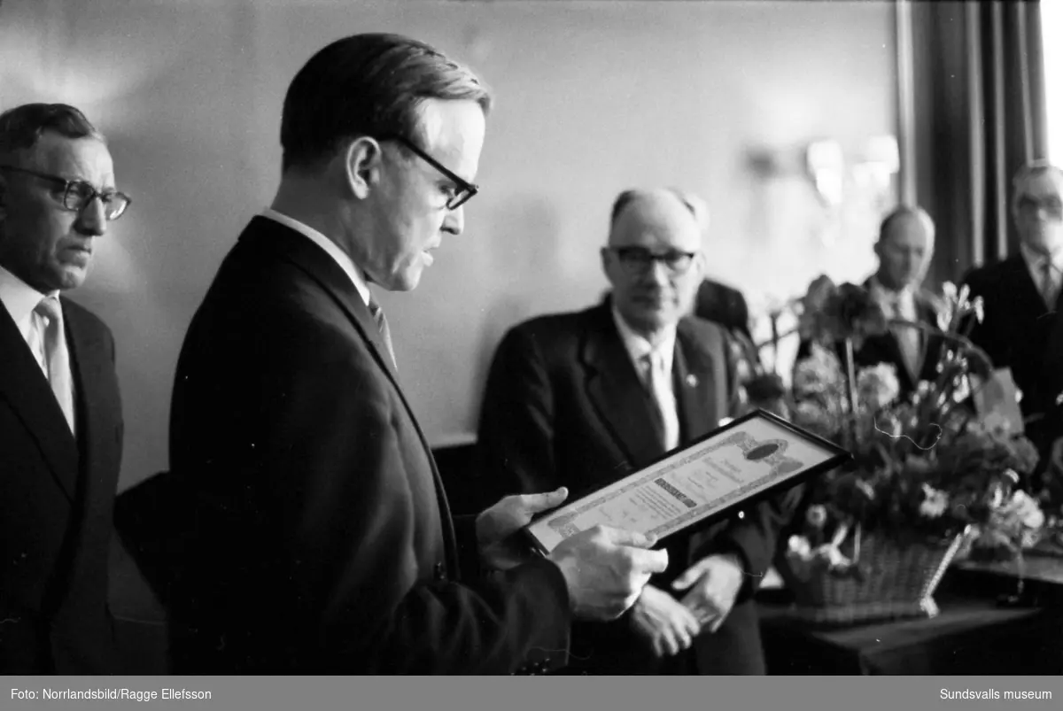 Köpmannaförbundet firar 60-årsjubileum i Stadshuset.