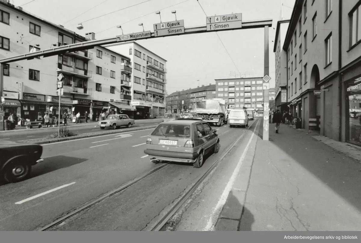 Carl Berners plass. Oktober 1993