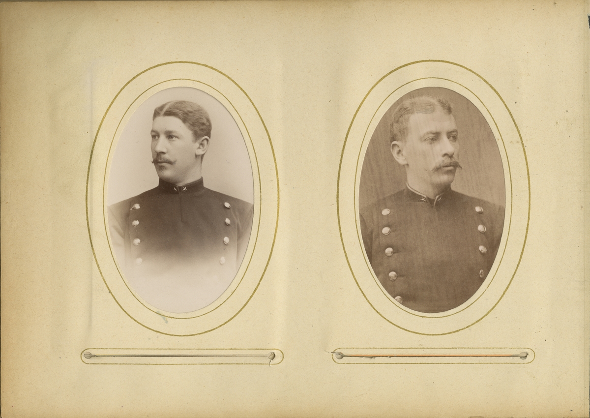 Porträtt av Ernst Emil Fredrik Sabelström, underlöjtnant vid Kalmar regemente.