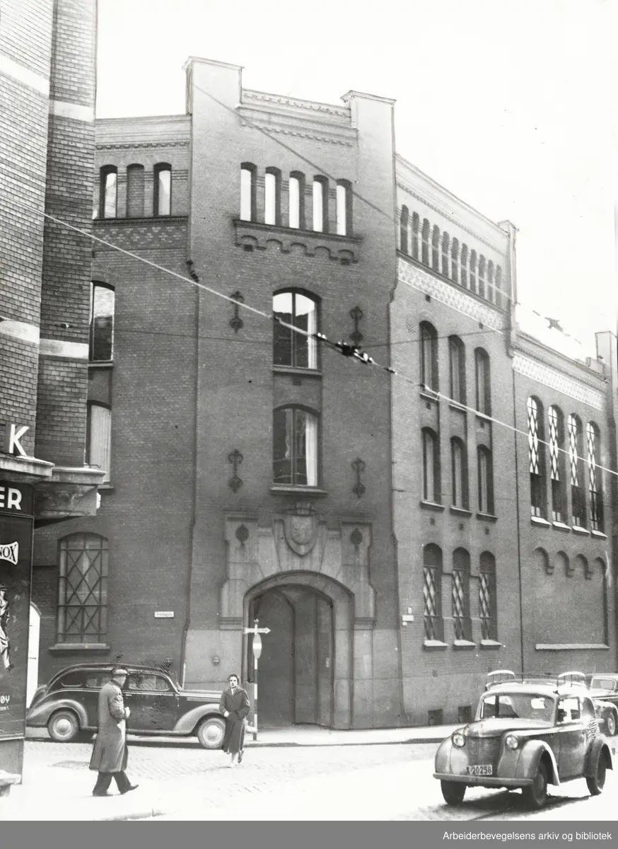 Dampsentralen i Rosenkrantz gate. Oktober 1955