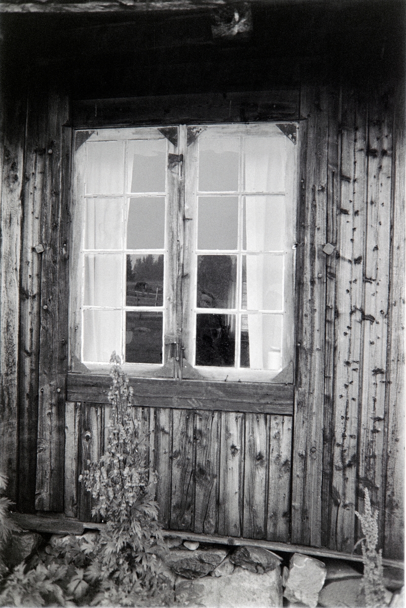 Seter, seterhus, detalj, vindu,