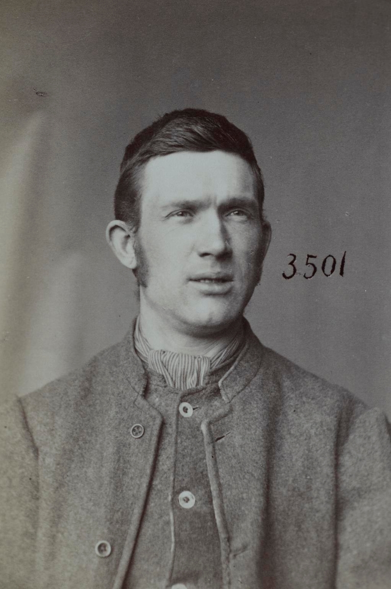 Registreringsfoto fra Kristiania-politiets forbryteralbum 1890 - 1895