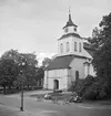 Hedvig kyrka på Tyska torget i Norrköping. Året är 1940. Vy mot nordost.