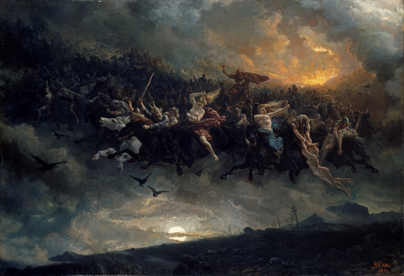 Peter Nicolai Arbo. Åsgårdsreien, 1872