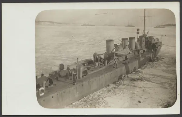 Jagaren Mode till ankars på vintertid