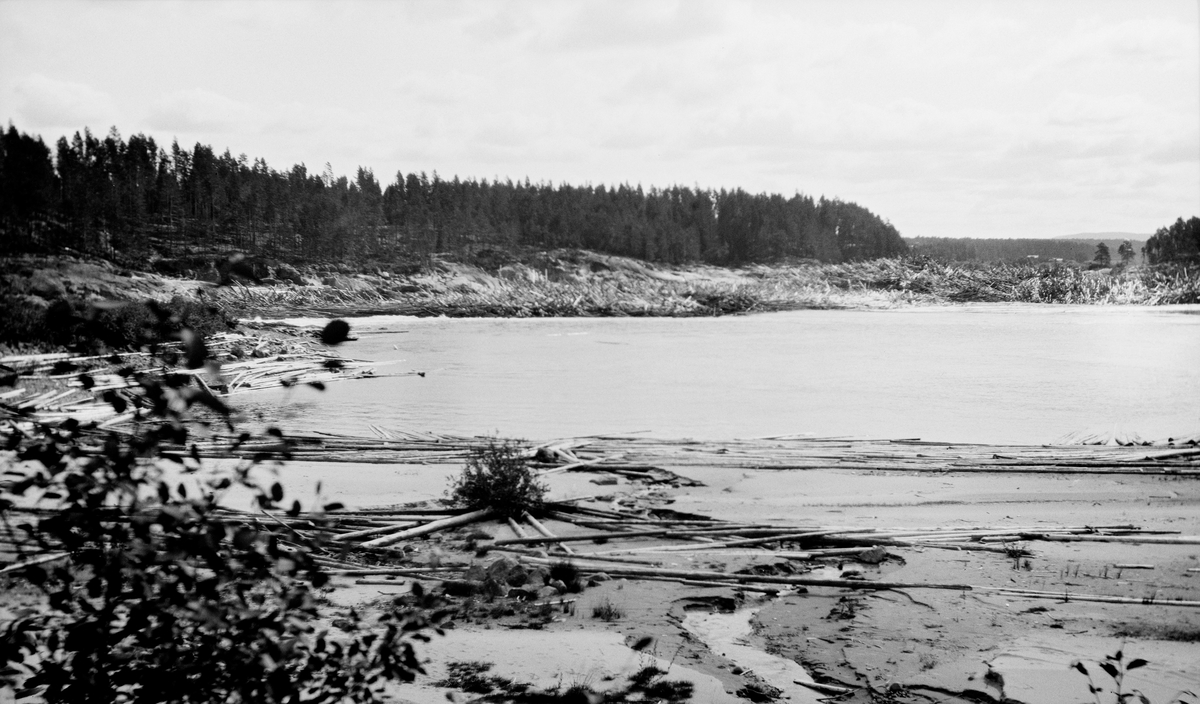 Tømmervaser under Braskereidfoss. 