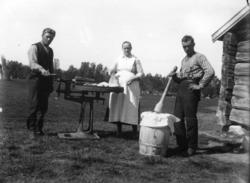 Smørlag, kna i hop smøret, Brekken, Røros.