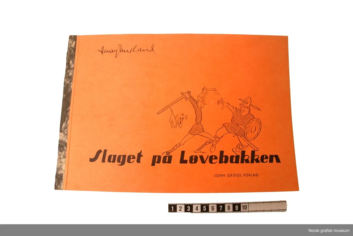 Hefte med karikaturer fra regjeringskrisen i 1963 tegnet av Henry Imsland.