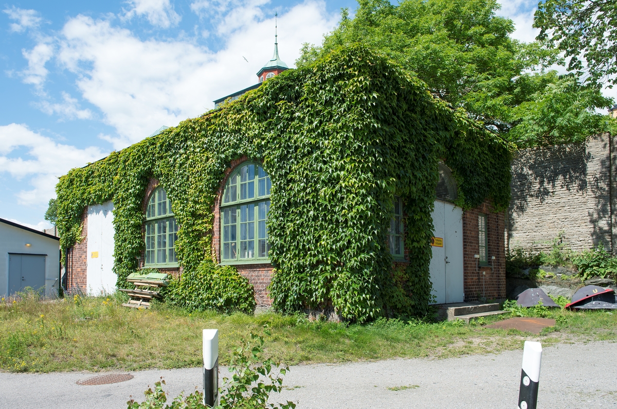 Fotodokumentation av byggnader på Marinbasen i Karlskrona.