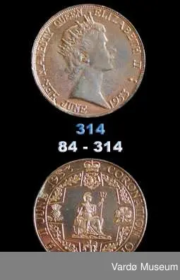 Kroningsmedalje. England.