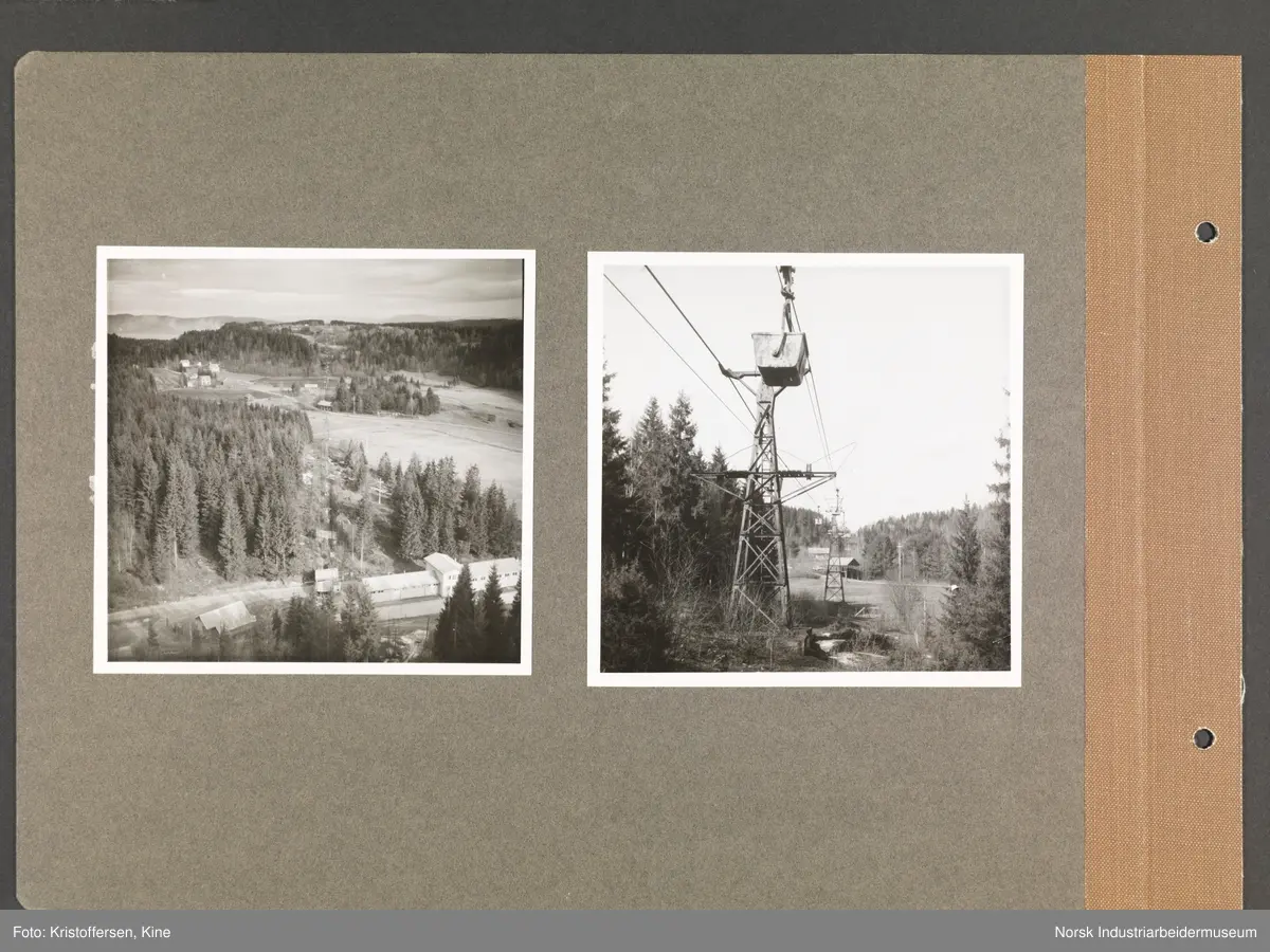 Fotoalbum med 48 sider og 69 innlimte fotografier fra Norsk Hydro på Herøya.