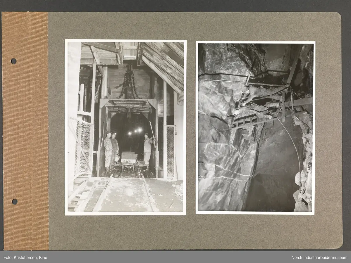 Fotoalbum med 48 sider og 69 innlimte fotografier fra Norsk Hydro på Herøya.