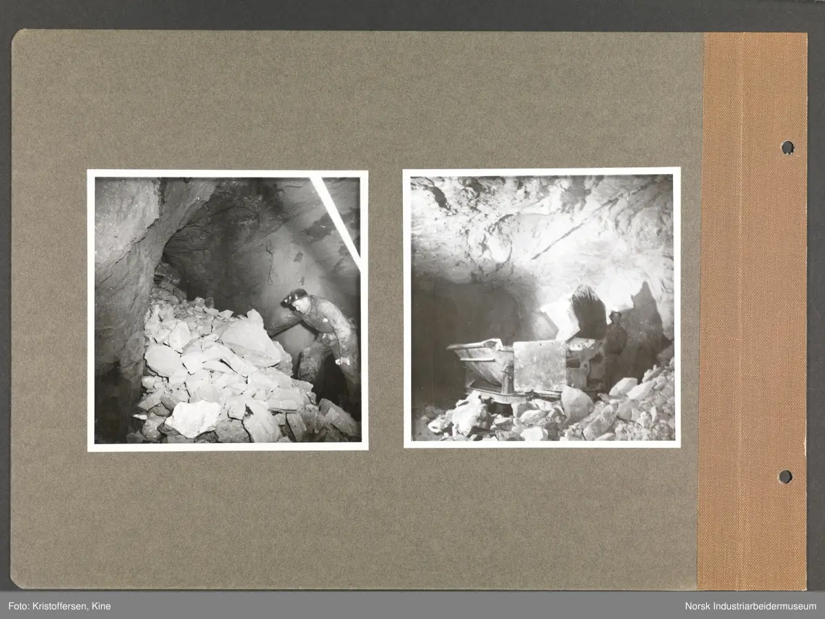 Fotoalbum med 48 sider og 69 innlimte fotografier fra Norsk Hydro på Herøya.