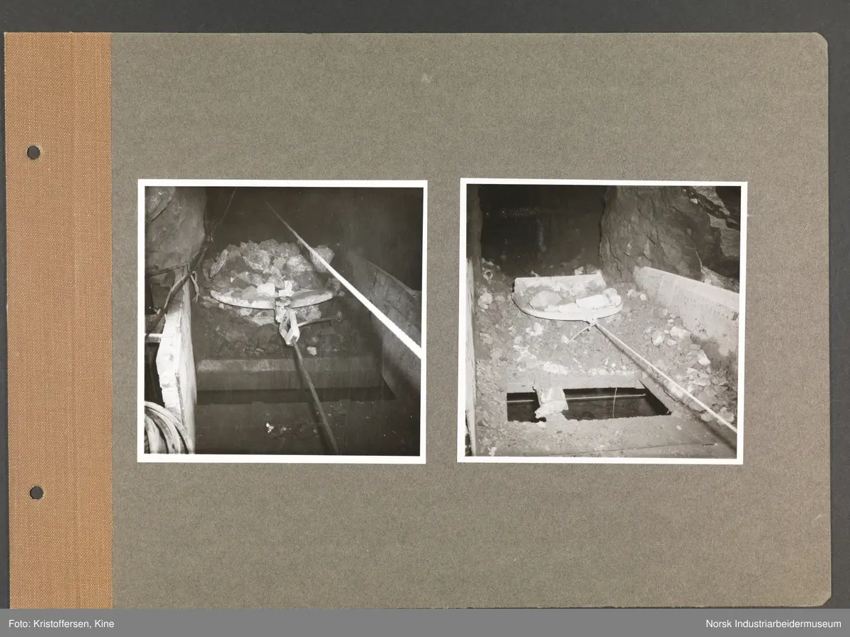 Fotoalbum med 48 sider og 69 innlimte fotografier fra Norsk Hydro på Herøya.