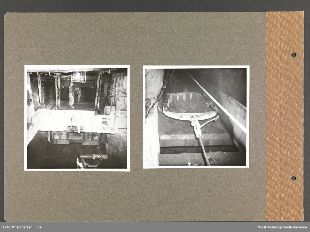 Fotoalbum med 48 sider og 69 innlimte fotografier fra Norsk Hydro på Herøya.