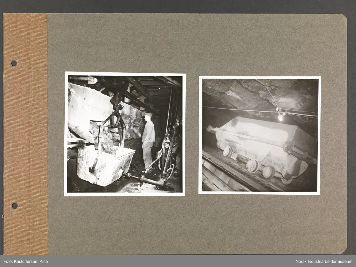 Fotoalbum med 48 sider og 69 innlimte fotografier fra Norsk Hydro på Herøya.