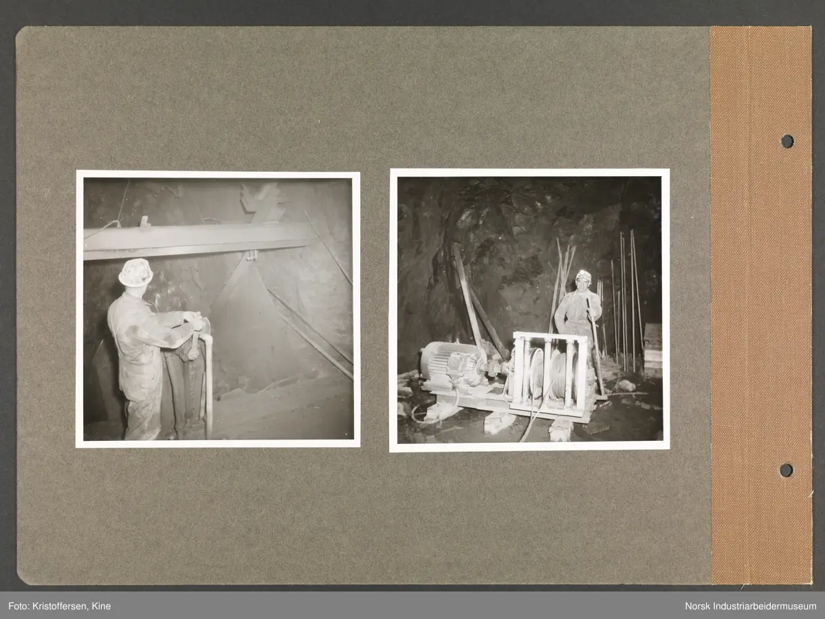 Fotoalbum med 48 sider og 69 innlimte fotografier fra Norsk Hydro på Herøya.