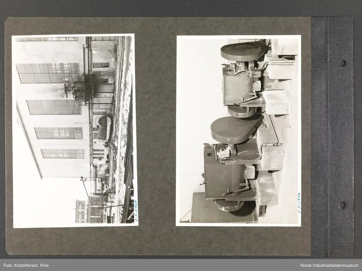 Fotoalbum med 48 sider og 61 innlimte fotografier fra Norsk Hydro på Herøya.