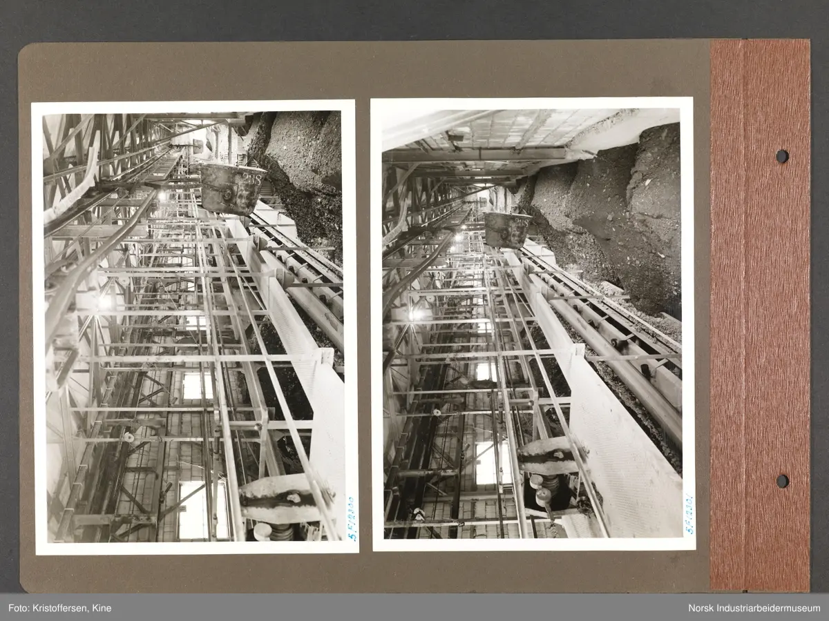 Fotoalbum med 50 sider og 69 innlimte fotografier fra Norsk Hydro på Herøya.