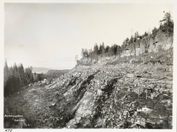 Kjørholt kalksteinsbrudd, avdekningsfelt