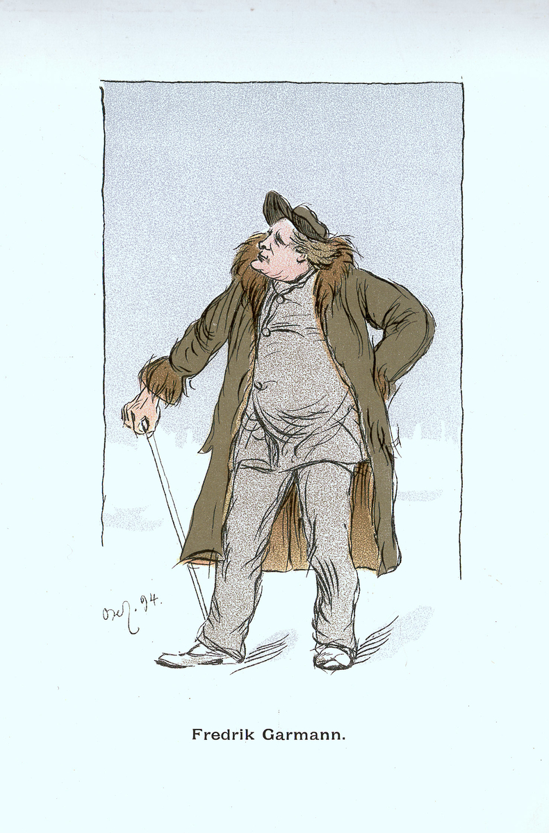 karikatur, mann, skuespiller