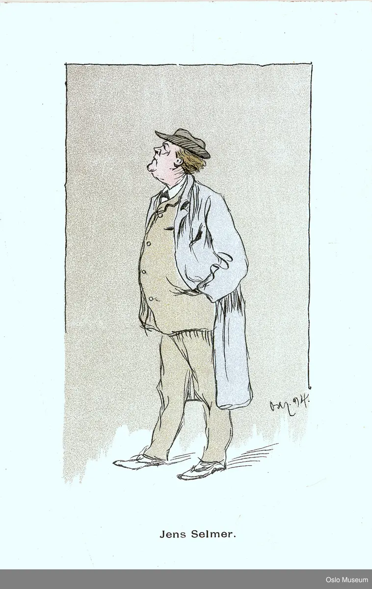 karikatur, mann, skuespiller