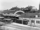 Statens Järnvägar, SJ D-lok väntar på avgång från Stockholm Central.