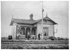 Stationshuset anlagt 1880