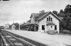 Järnvägsstationen i Kvicksund.