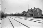 Järnvägsstationen i Jakobsberg.