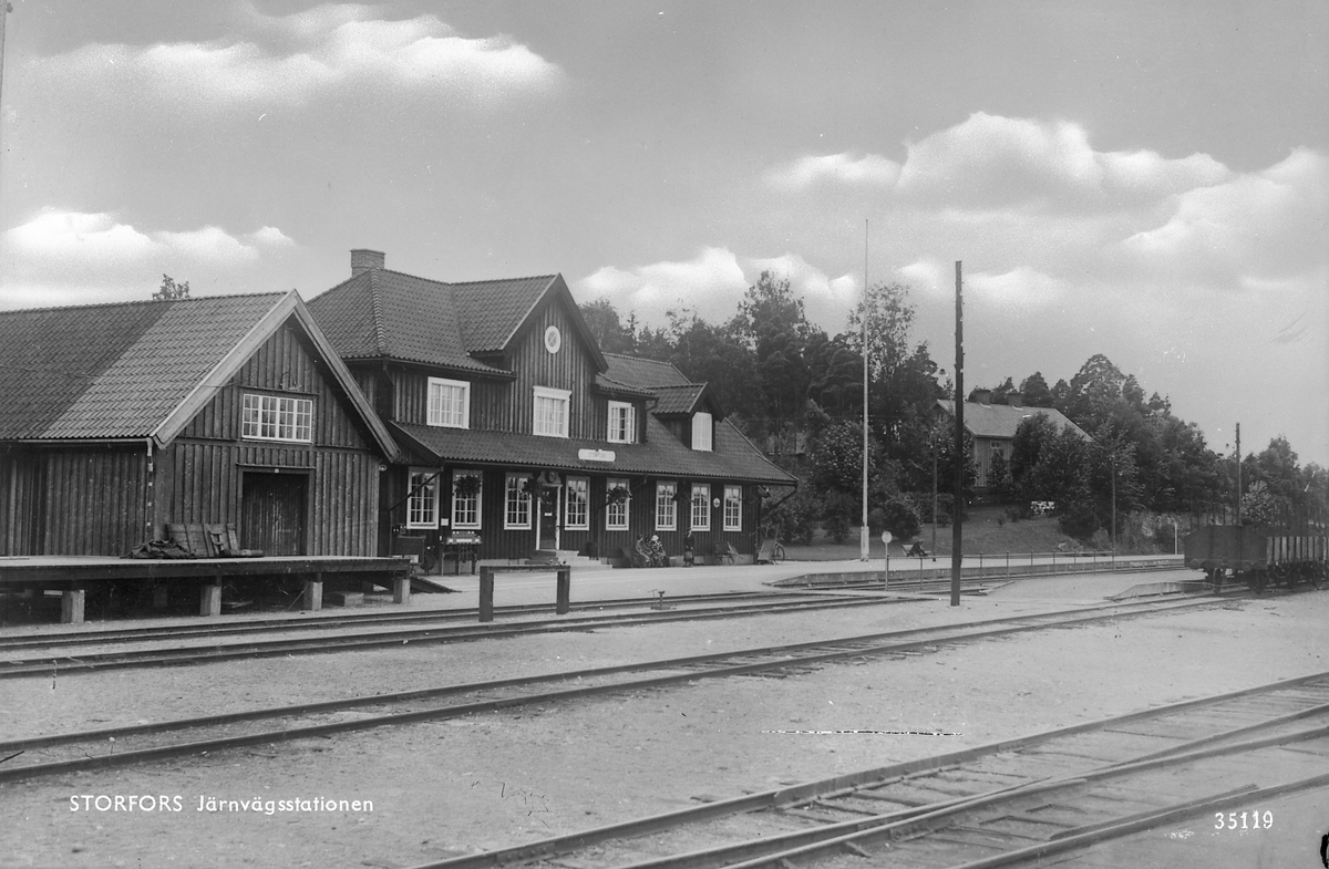 Järnvägsstationen i Storfors.