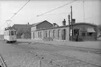 Pålsjöbadens spårvagn vid Råås station.