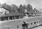 Charlottenberg station. Statens Järnvägar, SJ klass 2 personvagn 3625.