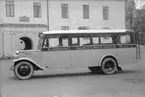 Volvo LV72-buss för D. Larsson, Vadstena. Karossen tillverkad av Aktiebolaget Svenska Järnvägsverkstäderna, ASJ. Leveransfoto.