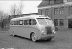 Reo-buss för Lindblads, Stockholm. Karossen tillverkad av Aktiebolaget Svenska Järnvägsverkstäderna, ASJ. Leveransfoto.