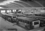 Busshallen. Aktiebolaget Svenska Järnvägsverkstäderna, ASJ.