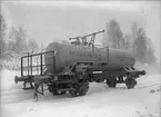Statens Järnvägar, SJ Q12 502994. Tankvagn för transport av svavelsyra. Tillverkad av ASJ Falun för Stora Kopparbergs Bergslags AB.